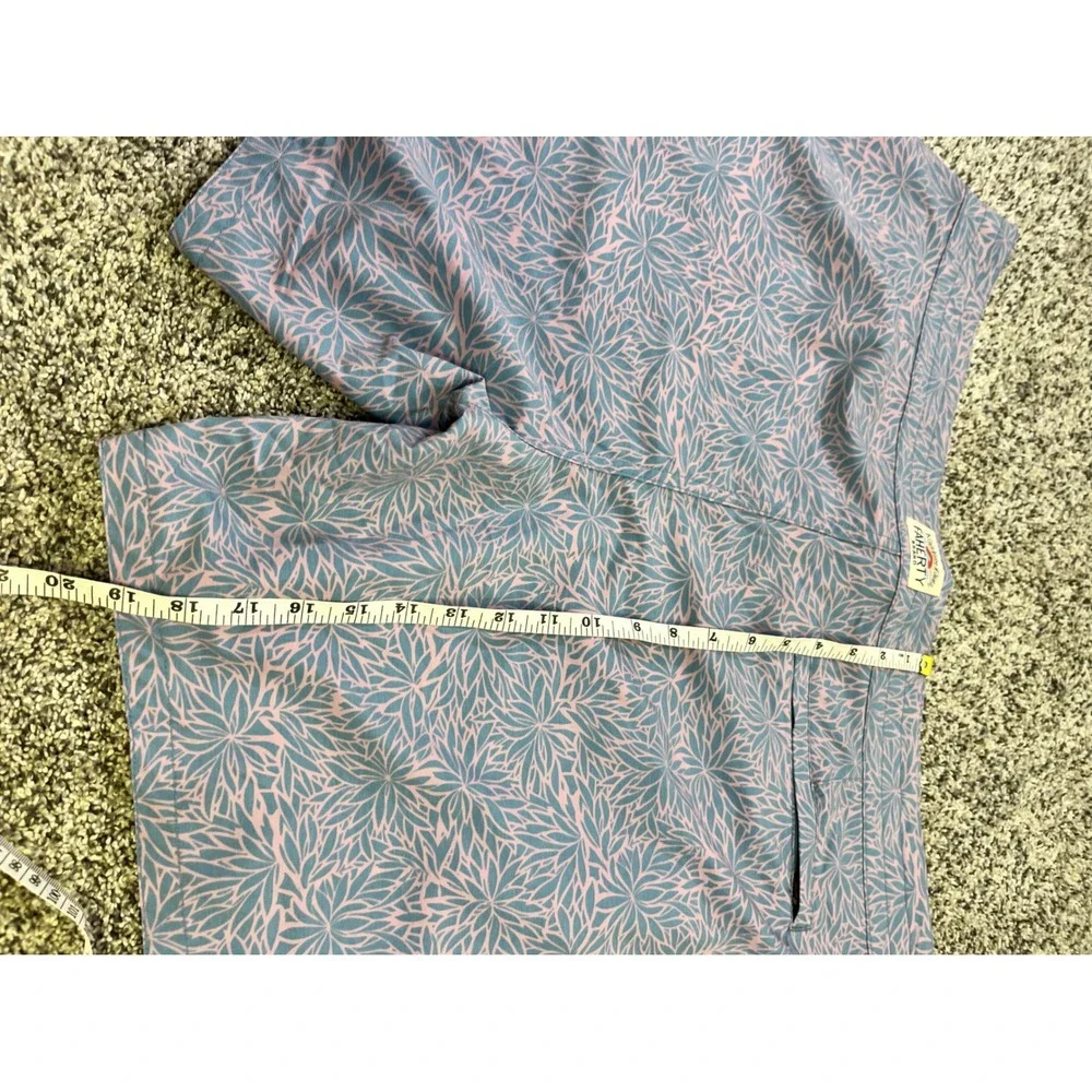 Faherty Mens Blue‎ Pink Floral Sunburst Board Shorts Swim Trunks Size 40